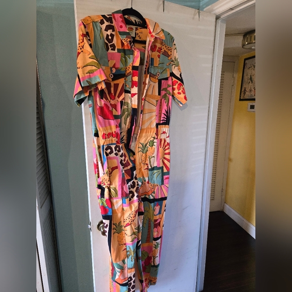 FARM Rio Colorful Patchwork Jumpsuit - Picture 1 of 5